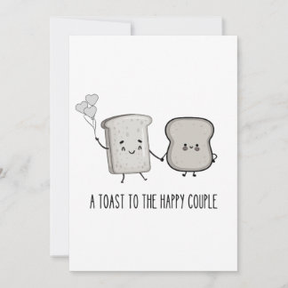 Grappig gefeliciteerd: Toast aan het gelukkige paa Save The Date