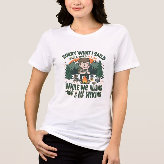 Grappig Gefrustreerd Hiker Mountains T-shirt (Voorkant)