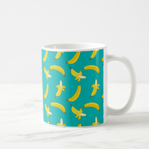 Grappig Gegaan Bananen geïllustreerd patroon Koffiemok