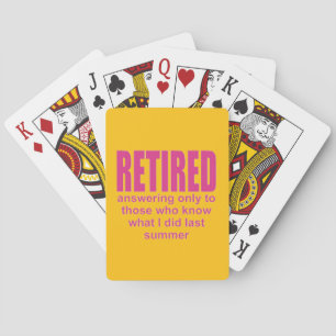 Grappig geheim zomerpensioen pokerkaarten
