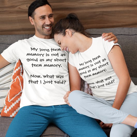 Grappig geheugen Lapse Brain Fade Unisex T-shirt