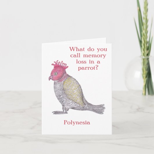 Grappig Geheugenverlies Verjaardag of Pensioen Kaa Kaart (Voorkant)