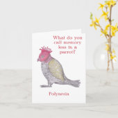 Grappig Geheugenverlies Verjaardag of Pensioen Kaa Kaart (Gele Bloem)