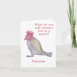 Grappig Geheugenverlies Verjaardag of Pensioen Kaa Kaart