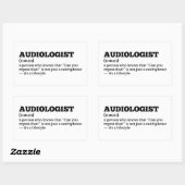 Grappig Gehoor Dokter Definition Sticker (Vel)