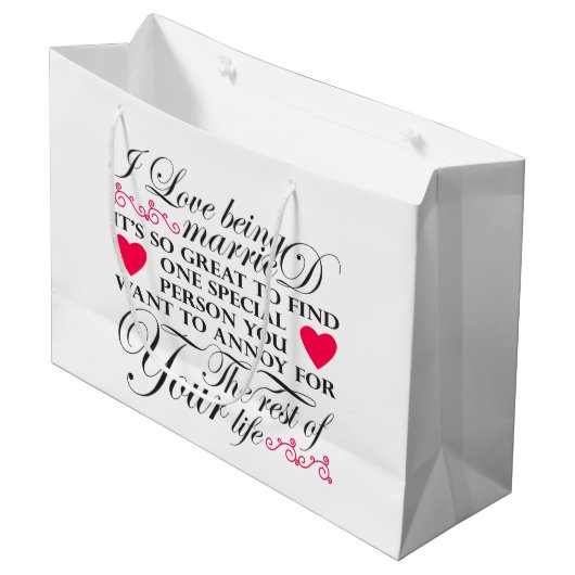 Grappig Gehuwd leven woord Jubileum Groot Cadeauzakje (Voorkant Gekanteld)