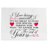 Grappig Gehuwd leven woord Jubileum Groot Cadeauzakje (Achterkant)