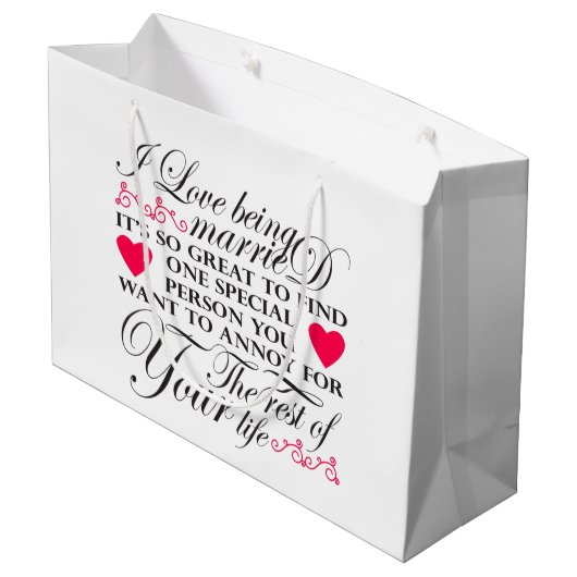 Grappig Gehuwd leven woord Jubileum Groot Cadeauzakje (Achterkant Gekanteld)