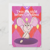 Grappig geïllustreerd laat na kerst Kaart (Voorkant)