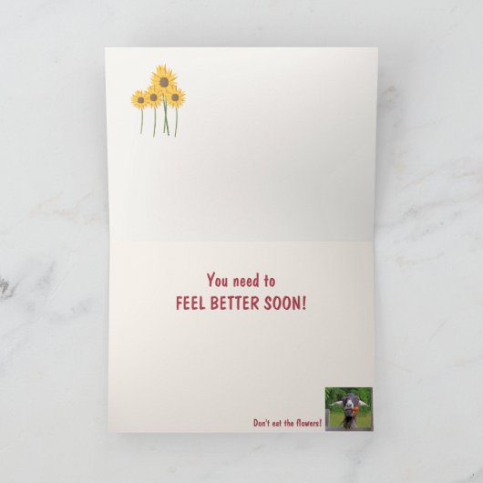 Grappig geit, het is Baaad. Kaart (Binnen)