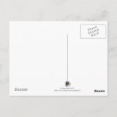 Grappig geit in een boom briefkaart (Achterkant)