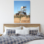 Grappig geit in een boom canvas afdruk (Insitu (Slaapkamer))