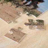 Grappig geit in een boom legpuzzel (Zijkant)