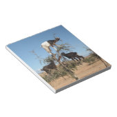 Grappig geit in een boom notitieblok (Schuin)