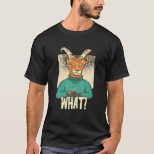 Grappig geit met zo'n lomig zweet? t-shirt