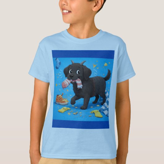 Grappig Geiten Hond Eet Alles Kinderen T-Shirt | L (Voorkant)