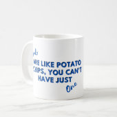 Grappig geitencitaat: Geiten zijn als aardappelchi Koffiemok (Voorkant links)