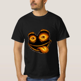 Grappig gek gezicht graphic T-shirt voor mannen