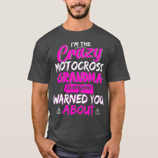 Grappig gek motorcross oma Happy Mothers Day T-shirt