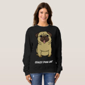 Grappig GEK PUG LADY Classic T-shirt 301 (Voorkant volledig)
