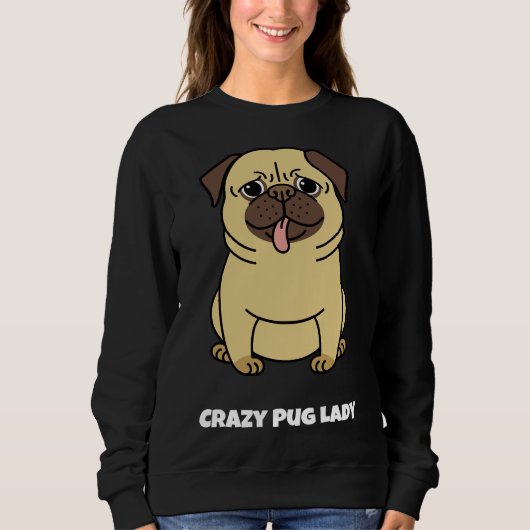 Grappig GEK PUG LADY Classic T-shirt 301 (Voorkant)