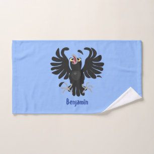 Grappig gekke cartoon-illustratie bad handdoek