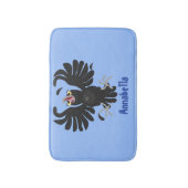 Grappig gekke cartoon-illustratie badmat (Voorkant Verticaal)