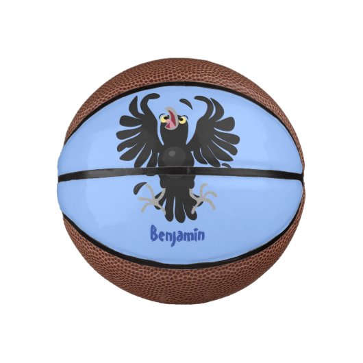 Grappig gekke cartoon-illustratie basketbal (Voorkant)