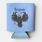 Grappig gekke cartoon-illustratie blikjeskoeler (Voorkant)