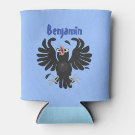 Grappig gekke cartoon-illustratie blikjeskoeler