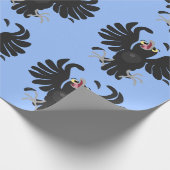 Grappig gekke cartoon-illustratie cadeaupapier (Hoek)