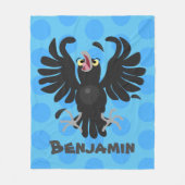 Grappig gekke cartoon-illustratie fleece deken (Voorkant)