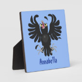 Grappig gekke cartoon-illustratie fotoplaat (Voorkant)