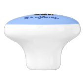 Grappig gekke cartoon-illustratie keramische knop (Zijkant)