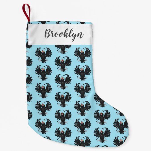 Grappig gekke cartoon-illustratie kleine kerstsok (Voorkant)