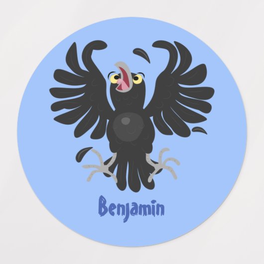 Grappig gekke cartoon-illustratie labels (Design 2)