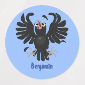 Grappig gekke cartoon-illustratie labels (Design 1)