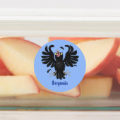 Grappig gekke cartoon-illustratie labels (Aangebracht)