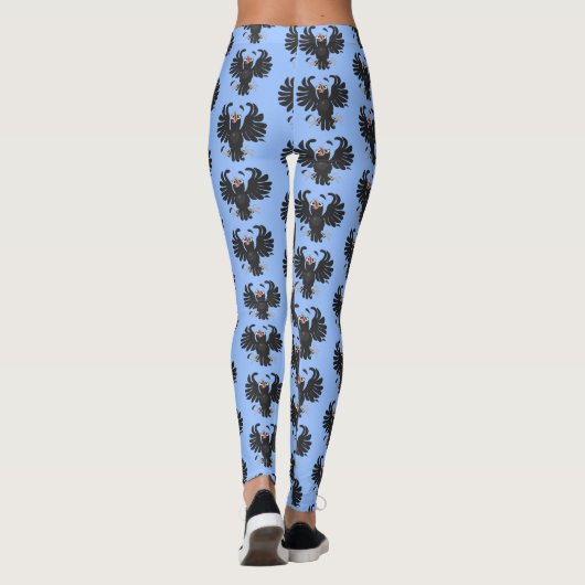 Grappig gekke cartoon-illustratie leggings (Achterkant)