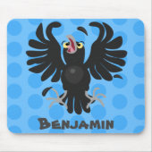 Grappig gekke cartoon-illustratie muismat (Voorkant)