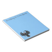 Grappig gekke cartoon-illustratie notitieblok (Schuin)