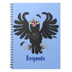 Grappig gekke cartoon-illustratie notitieboek