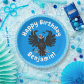 Grappig gekke cartoon-illustratie papieren bordje (Feest)