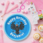 Grappig gekke cartoon-illustratie papieren bordje (Feest)