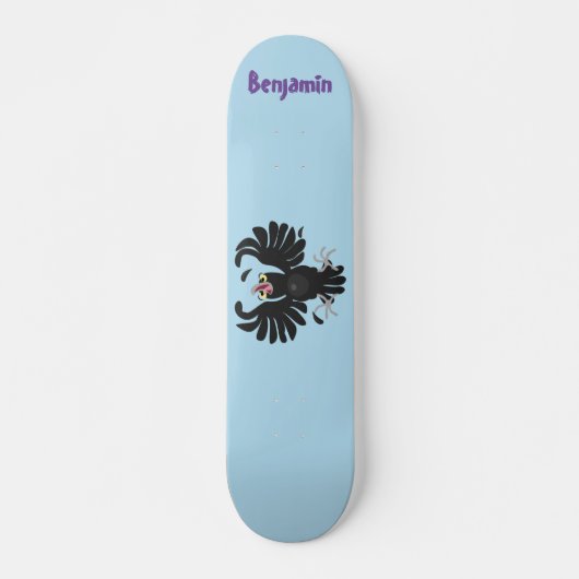 Grappig gekke cartoon-illustratie persoonlijk skateboard (Voorkant)