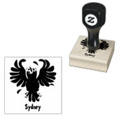 Grappig gekke cartoon-illustratie rubberstempel (Gestempeld)