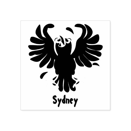 Grappig gekke cartoon-illustratie rubberstempel (Afrduk)