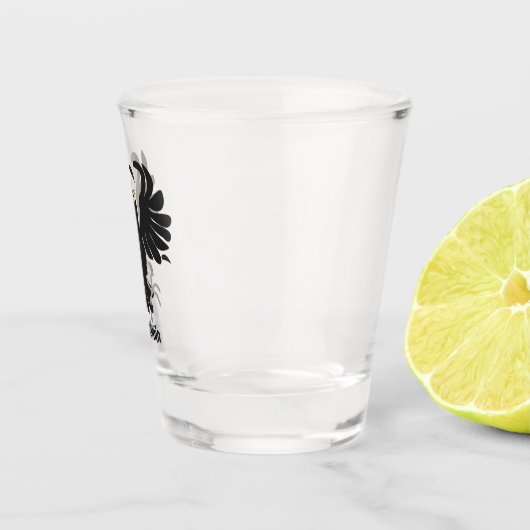 Grappig gekke cartoon-illustratie shot glas (Rechts)