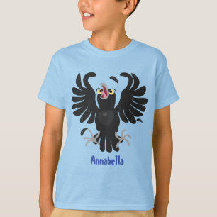 Grappig gekke cartoon-illustratie t-shirt