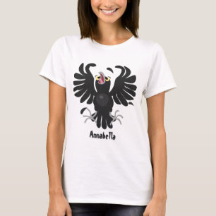 Grappig gekke cartoon-illustratie t-shirt
